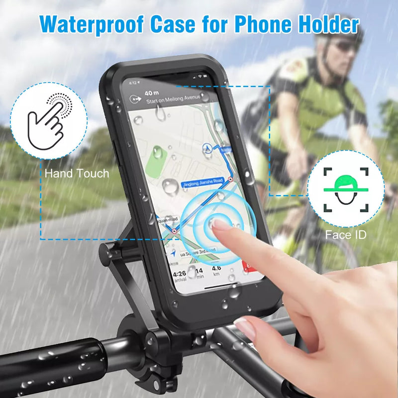 Motorbike Phone Holder Bike Phone Mount Case for Motorcycle Scooter Waterproof