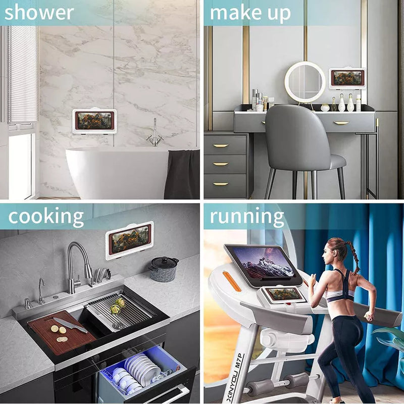 Universal Waterproof Bathroom Shower Phone Case Phone Holder Box Wall Mounted