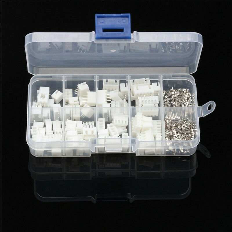 230pc JST-XH Kit 2/3/4/5Pin XH2.54mm Metric Pitch Terminal Header Connectors