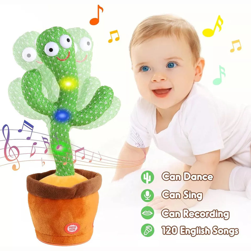 Talking Toy Cactus Toy Dancing Cactus Doll Speak Talk Sound Record Repeat Kawaii