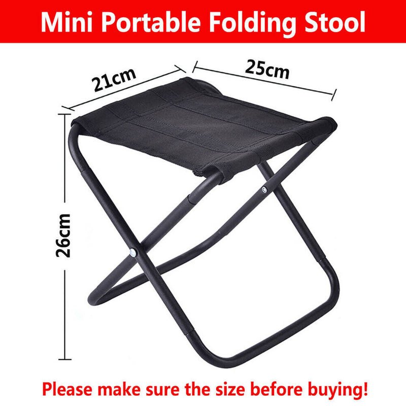 Portable Chair Folding Stool Collapsible Seat for Camping Fishing Picnic Hiking