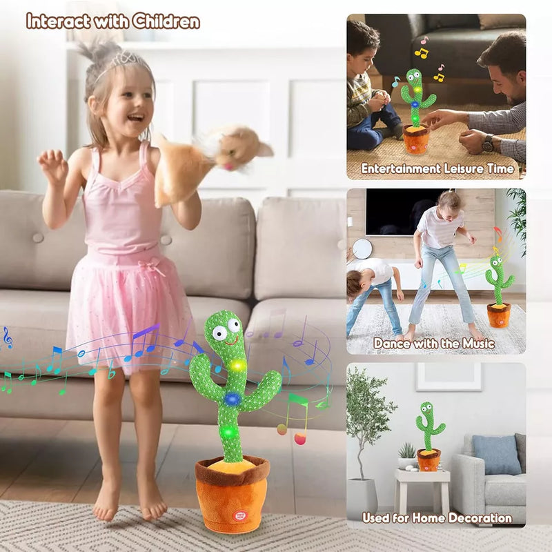 Talking Toy Cactus Toy Dancing Cactus Doll Speak Talk Sound Record Repeat Kawaii