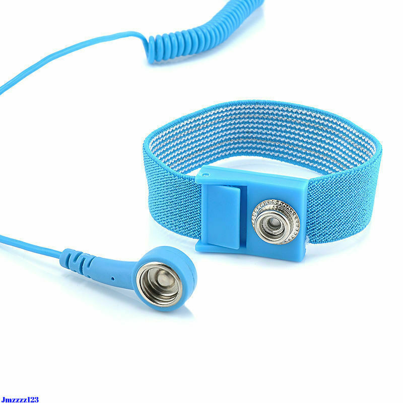 Anti Static Electricity Grounding ESD Wired Wristband Discharge Wrist Strap