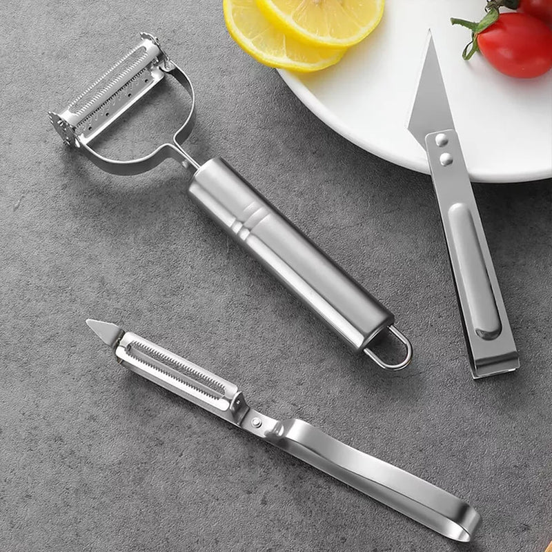 3pc/Set Vegetable Peeler Stainless Steel Vegetable Planer Vegetable Shredder