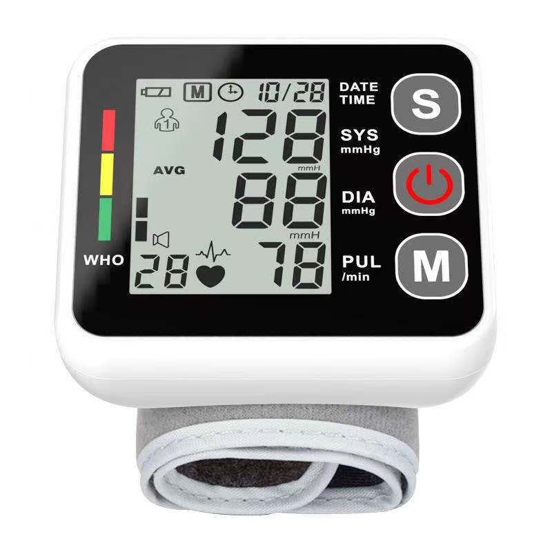 Free shipping-Blood Pressure Monitor Machine BP Cuff Automatic Digital Heart Rate