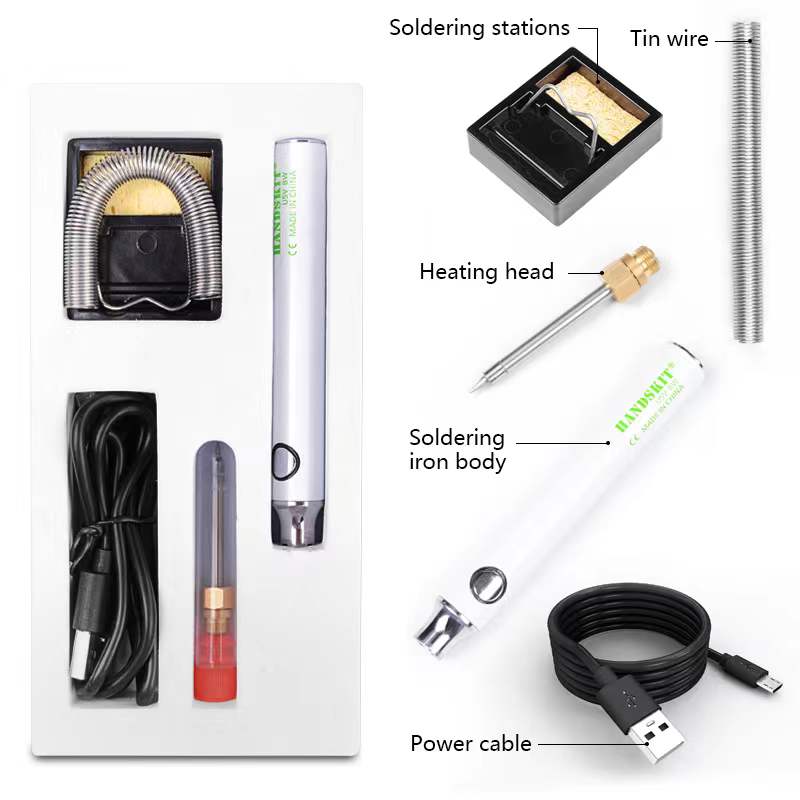 Free shipping- USB Soldering Iron 5V 8W Adjustable Temperature Electric Soldering Iron