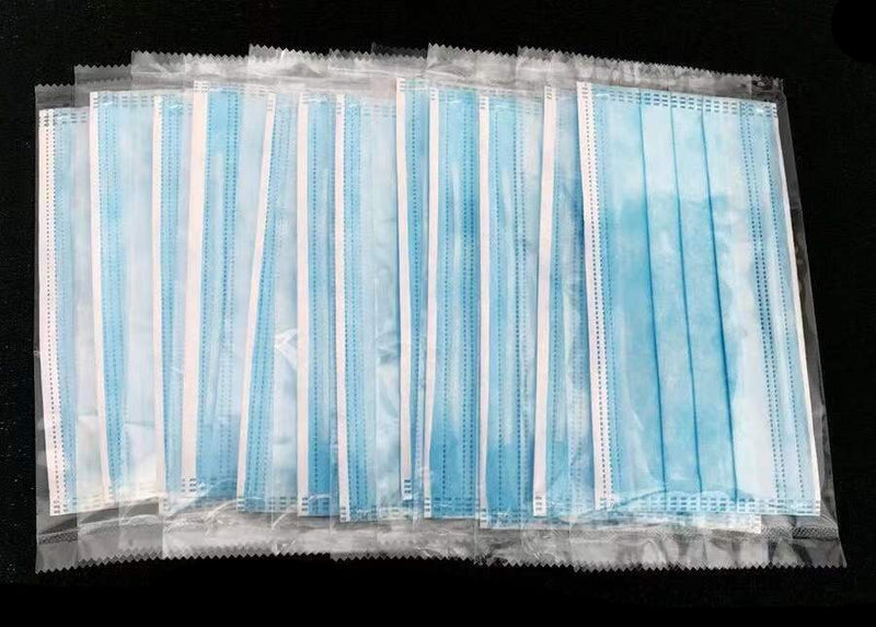 Free shipping- 50x Individual Packed 3 Layer Protective Disposable Medical Face Masks