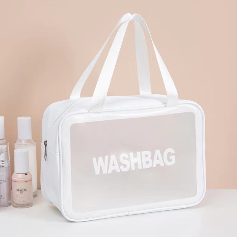 3pcs Portable Toiletry Bags Travel Cosmetic Bag Translucent Waterproof Make Up Bag