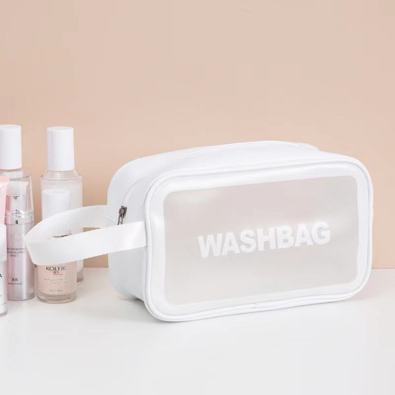 3pcs Portable Toiletry Bags Travel Cosmetic Bag Translucent Waterproof Make Up Bag