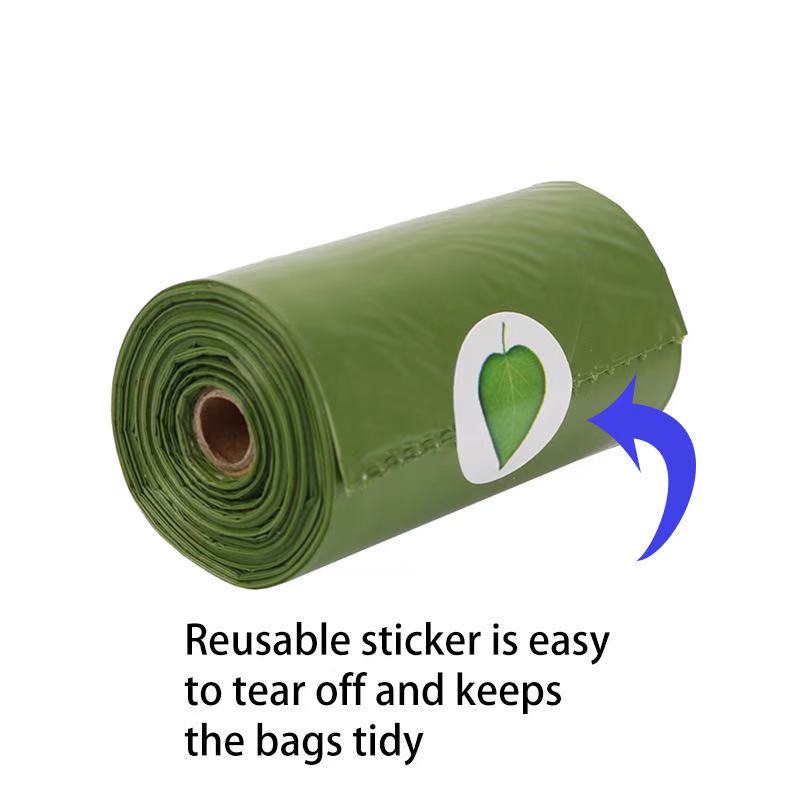 8 Rolls Biodegradable Compostable Dog Poop Bag Thick Plant Based Leak Proof Pet Waste Bag