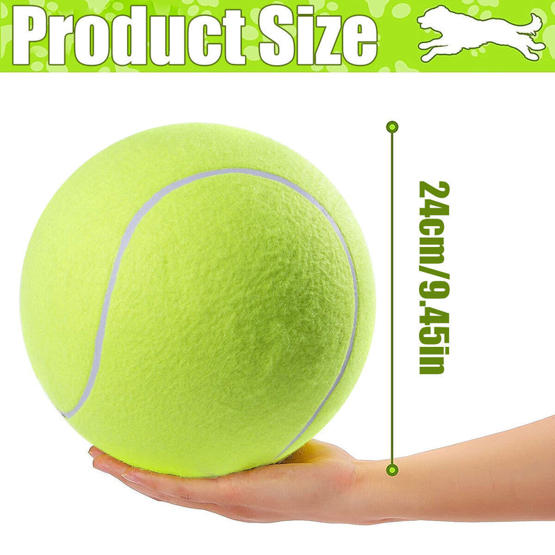 24cm Pet Tennis Rubber Dog Tennis Ball Interactive Inflatable Big Dog