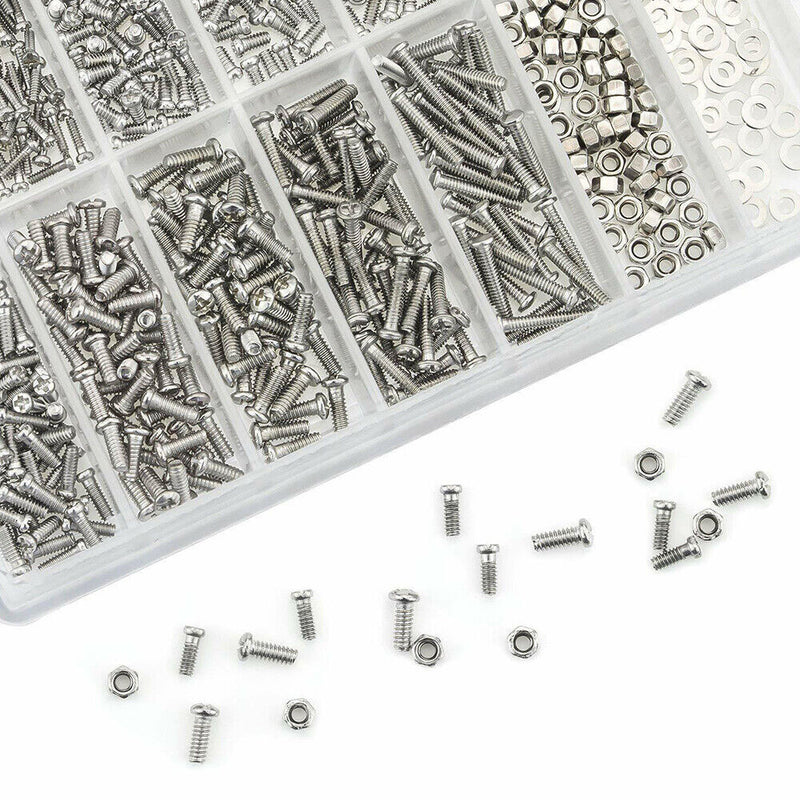 1000pc Mini Micro Eyeglass Glasses Watch Mobile Screwdriver Screw Nut Repair Kit