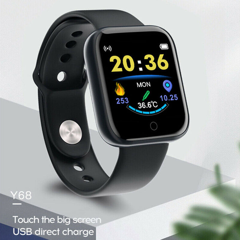 Free shipping- 1.3" Smart Watch Sport Body Temperature Heart Rate Blood Oxygen Pressure Monitor