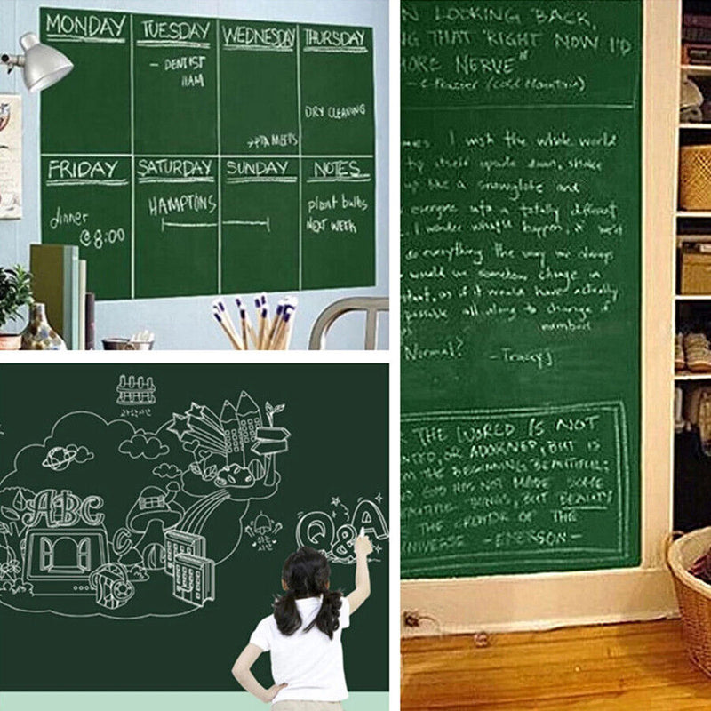 45cm*200cm Blackboard Removable Vinyl Wall Self Adhesive Chalkboard Decal Paper Sticker