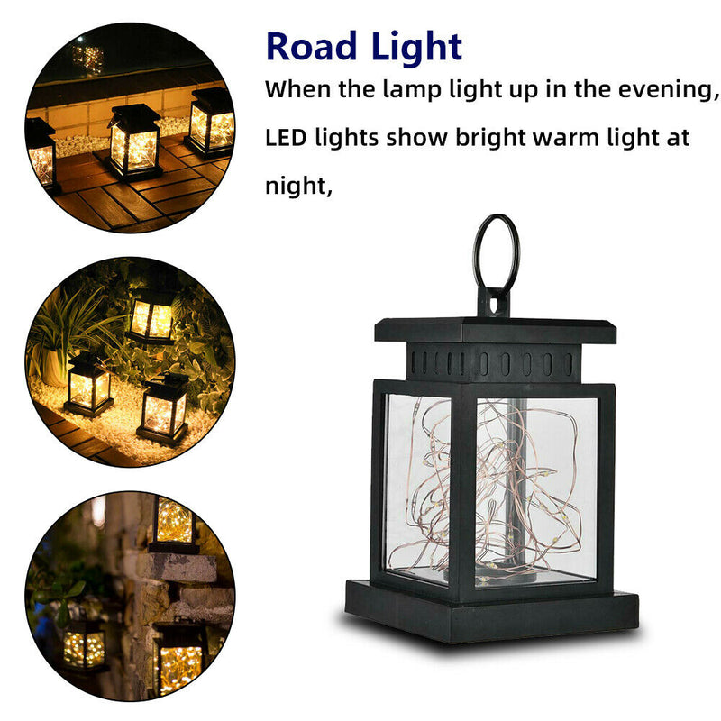 Free shipping- LED Solar Waterproof Hanging Lantern