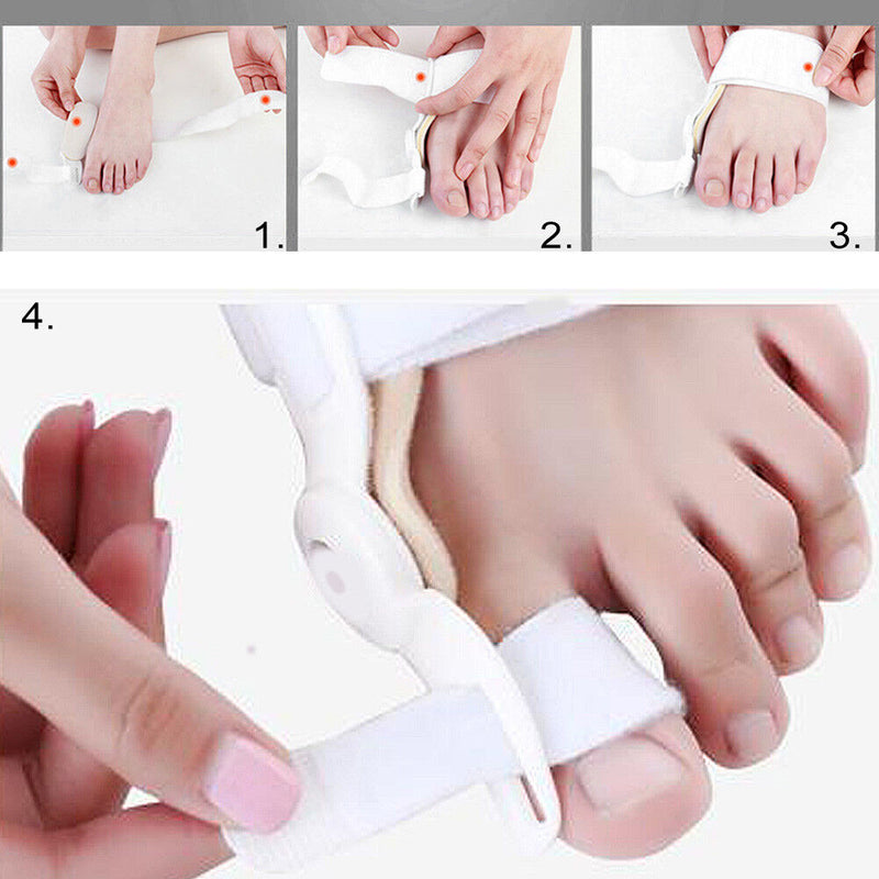 A Pair Bunion Corrector Hammer Splint Straightener Orthopedic Brace Hallux