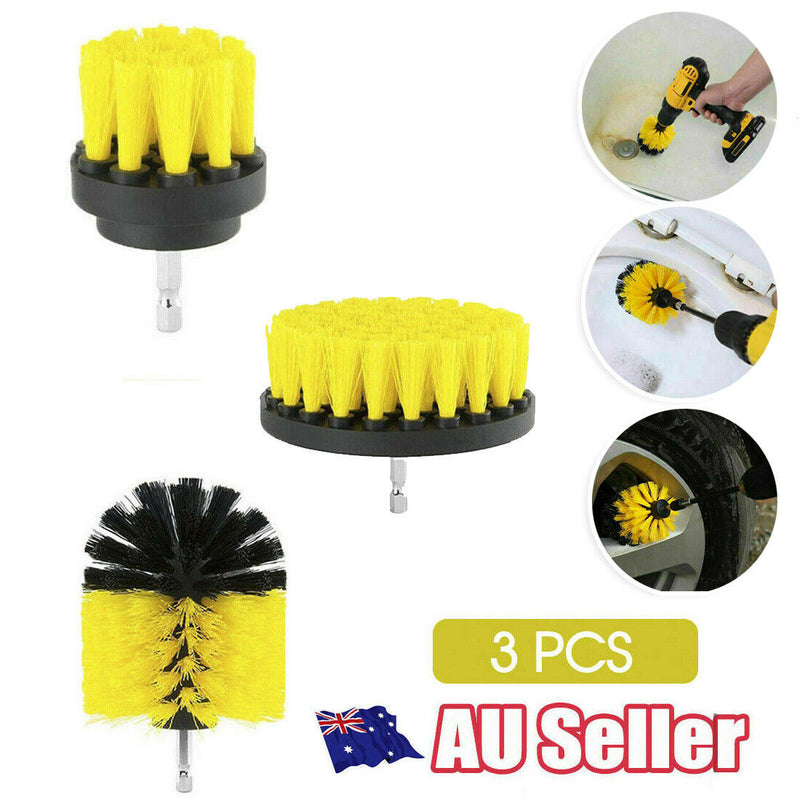 Free shipping- 3pcs Scrubber Grout Cleaning Drill Brush Tool Kit
