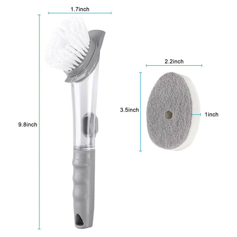Long Handle Kitchen Automatic Soap Cleaning Brush