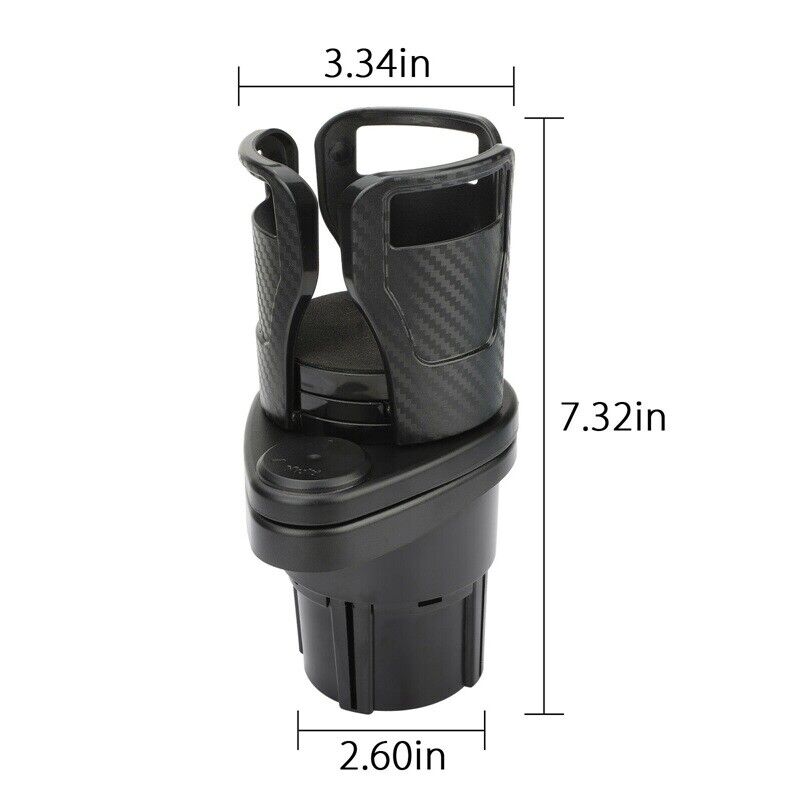 2in1 Multifunction Auto Car Seat Cup Holder Water Bottle Drink Coffee Adjustable