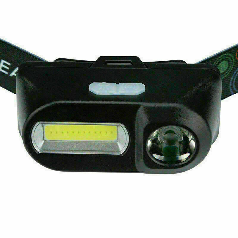 COB LED Headlight Headlamp Flashlight USB Rechargeable Torch Camping Hiking Night Fishing Light