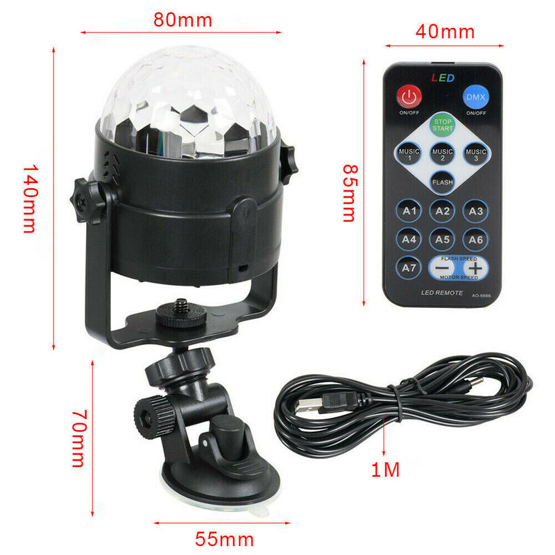 LED Disco Ball Party Effect Strobe with Remote Controller
