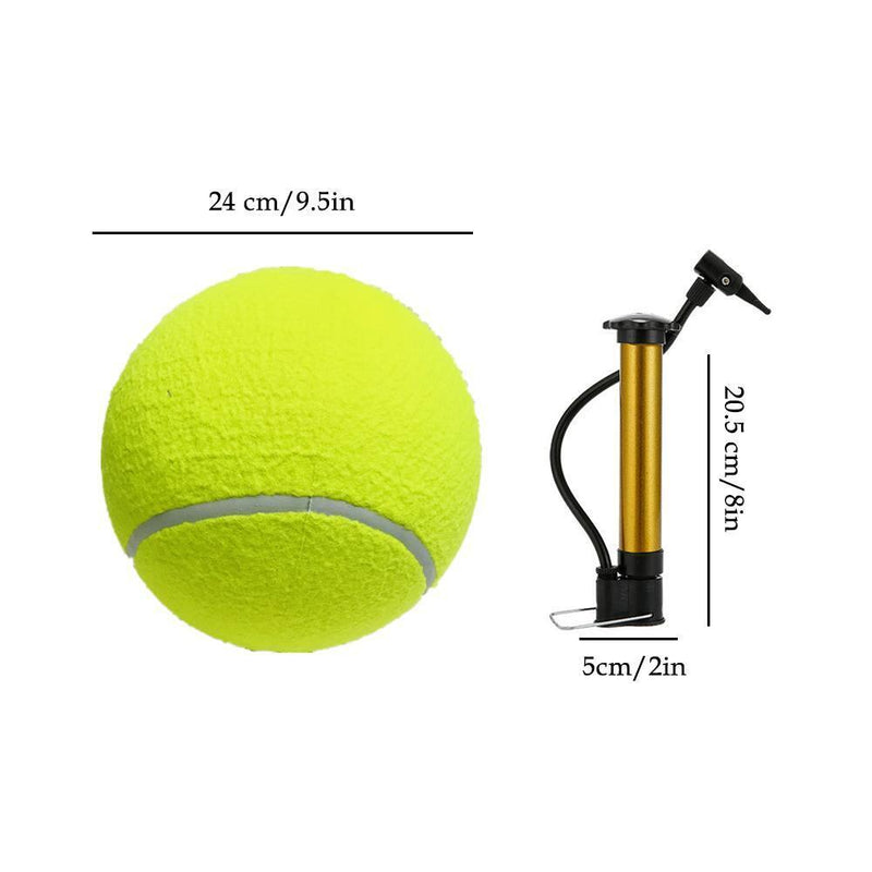 24cm Pet Tennis Rubber Dog Tennis Ball Interactive Inflatable Big Dog