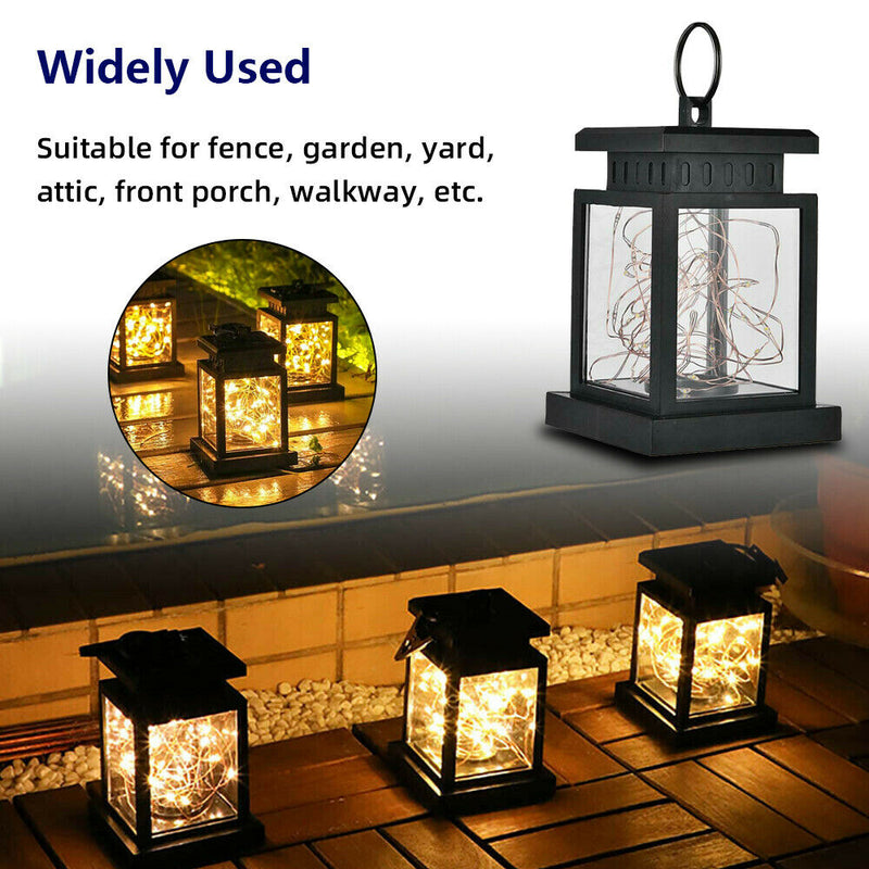 Free shipping- LED Solar Waterproof Hanging Lantern