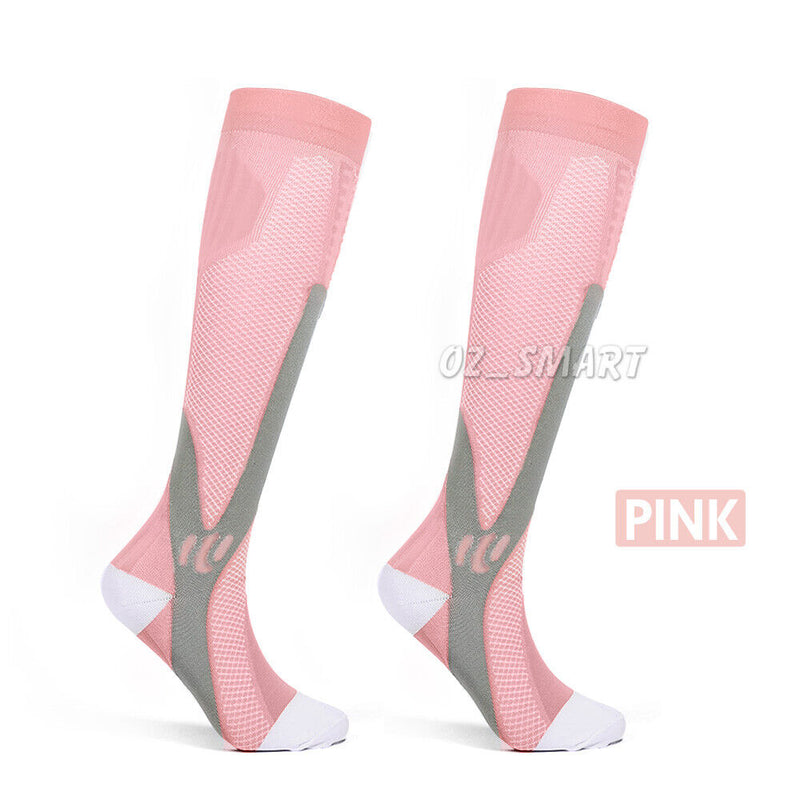 Compression Socks Copper Medical Stockings Travel Running Anti Fatigue Unisex