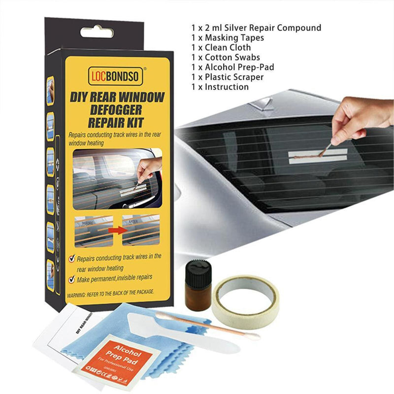 LOCBONDSO Complete Rear Window Defogger/Demister Repair Kit