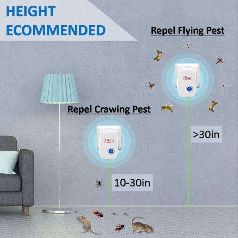 Ultrasonic Pest Repeller Electronic Reject Mouse Rat Mosquito Insect Control