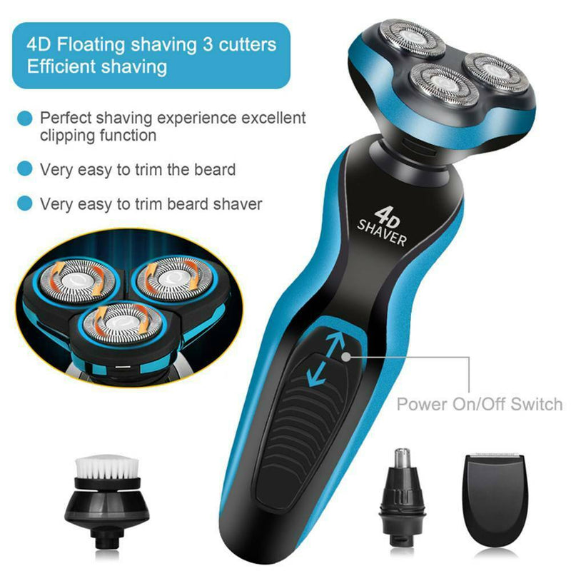 Free shipping- 4in1 Men Mutifunction Electric Shaver USB Rechargeable