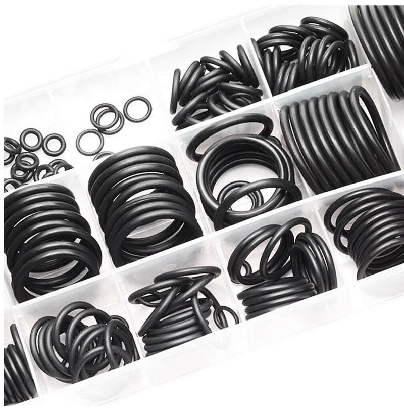 Free shipping- 222pc 17 Size O - Ring Assortment Imperial / SAE Rubber Washer Kit