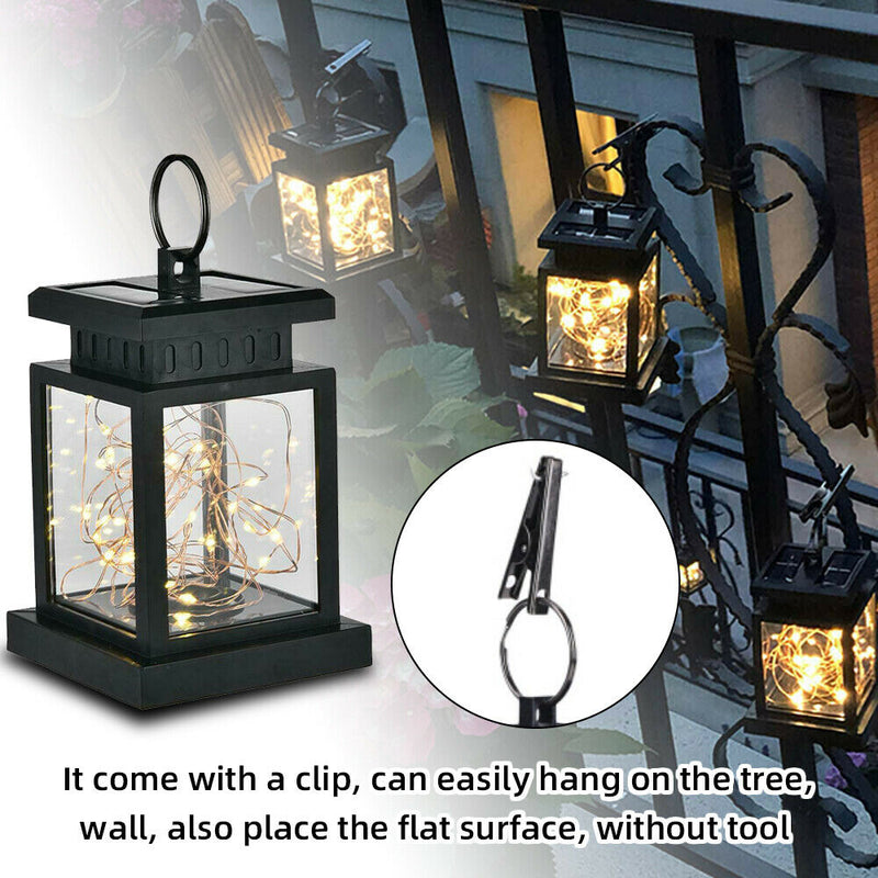 Free shipping- LED Solar Waterproof Hanging Lantern