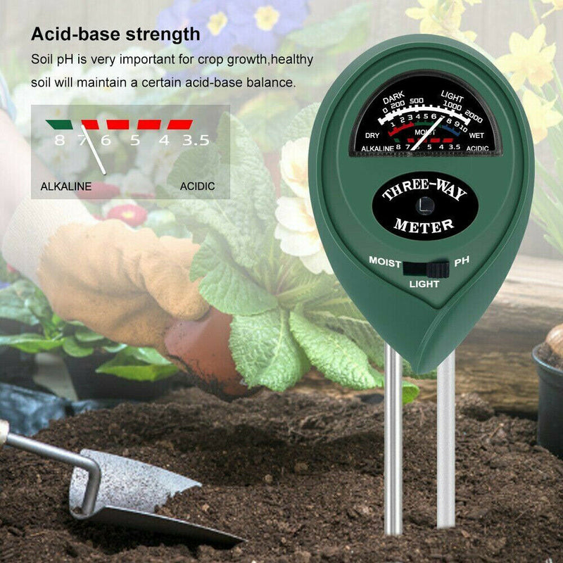 Free shipping- 3 in 1 Soil PH Tester