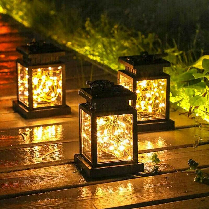 Free shipping- LED Solar Waterproof Hanging Lantern