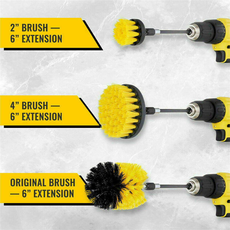 Free shipping- 3pcs Scrubber Grout Cleaning Drill Brush Tool Kit