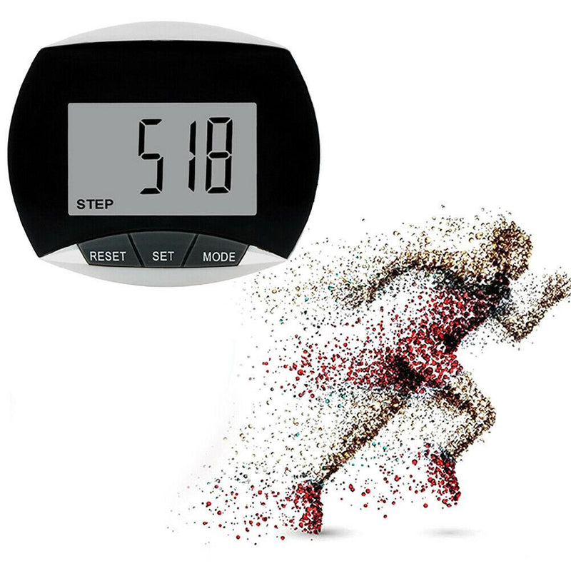 Free shipping- Pedometer Walking Step Counter with Battery Multi-functional LCD Display