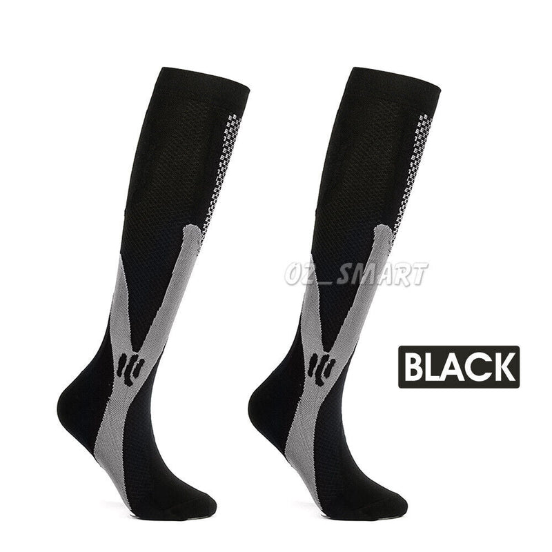Compression Socks Copper Medical Stockings Travel Running Anti Fatigue Unisex