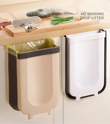 Free shipping- Kitchen Foldable Cabinet Hanging Wastebasket