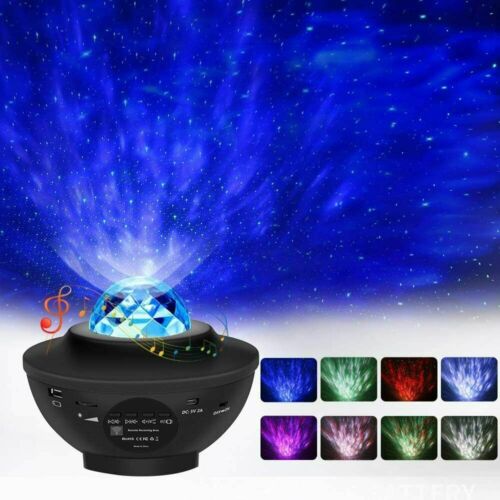 LED Galaxy Starry Night Light Projector Ocean Star Sky Party Baby Kids Room Lamp