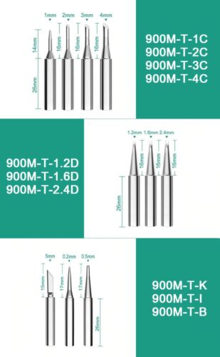 10 Pack Solder Soldering Iron Tips Standard Size Accessories Electrical